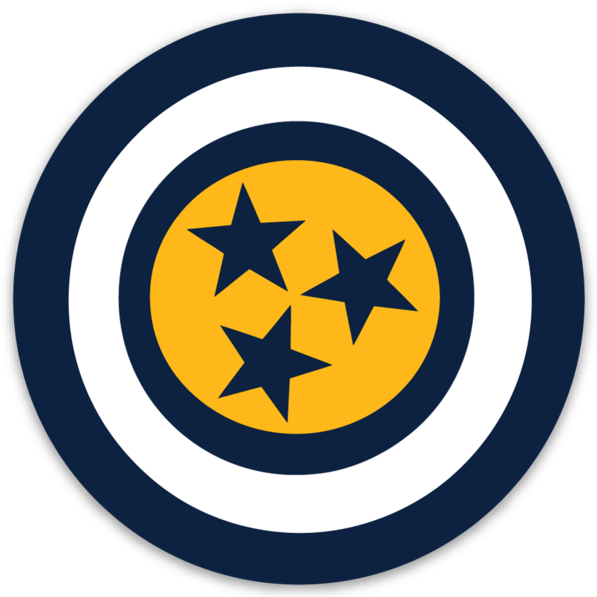 Captain Nashville Tennessee Tristar Magnet - So Nashville Clothing