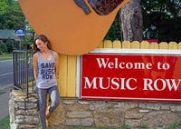 Save Music Row - Women's Racerback - So Nashville Clothing