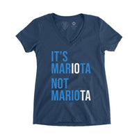 It's MarIOta, Not MarioTA - Women's V-Neck - So Nashville Clothing